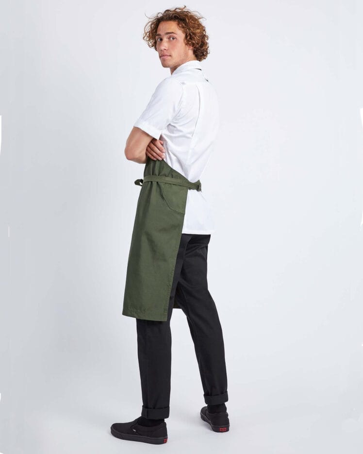 Ποδιά Μάγειρα Canvas Χακί "CHEF" - Image 2