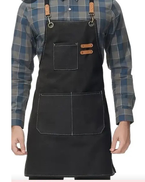 Ποδιά Classic Denim Black "Resto"