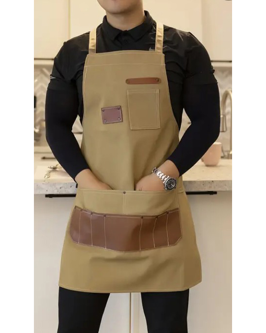 Ποδιά Canvas Μπεζ "Ivan"